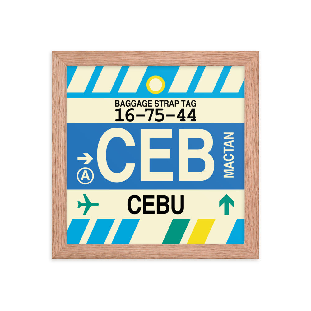 Travel-Themed Framed Print • CEB Cebu Souvenir • YHM Designs - Image 06