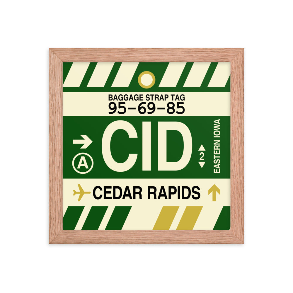 Travel-Themed Framed Print • CID Cedar Rapids • YHM Designs - Image 06