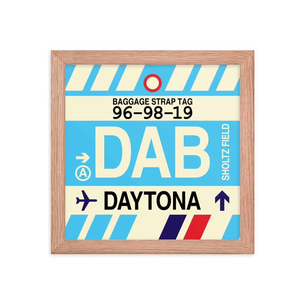 Travel-Themed Framed Print • DAB Daytona Beach • YHM Designs - Image 06
