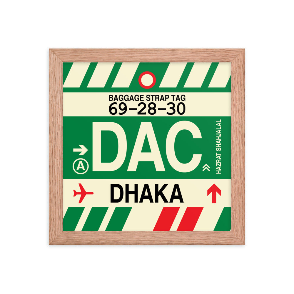Travel-Themed Framed Print • DAC Dhaka Souvenir • YHM Designs - Image 06