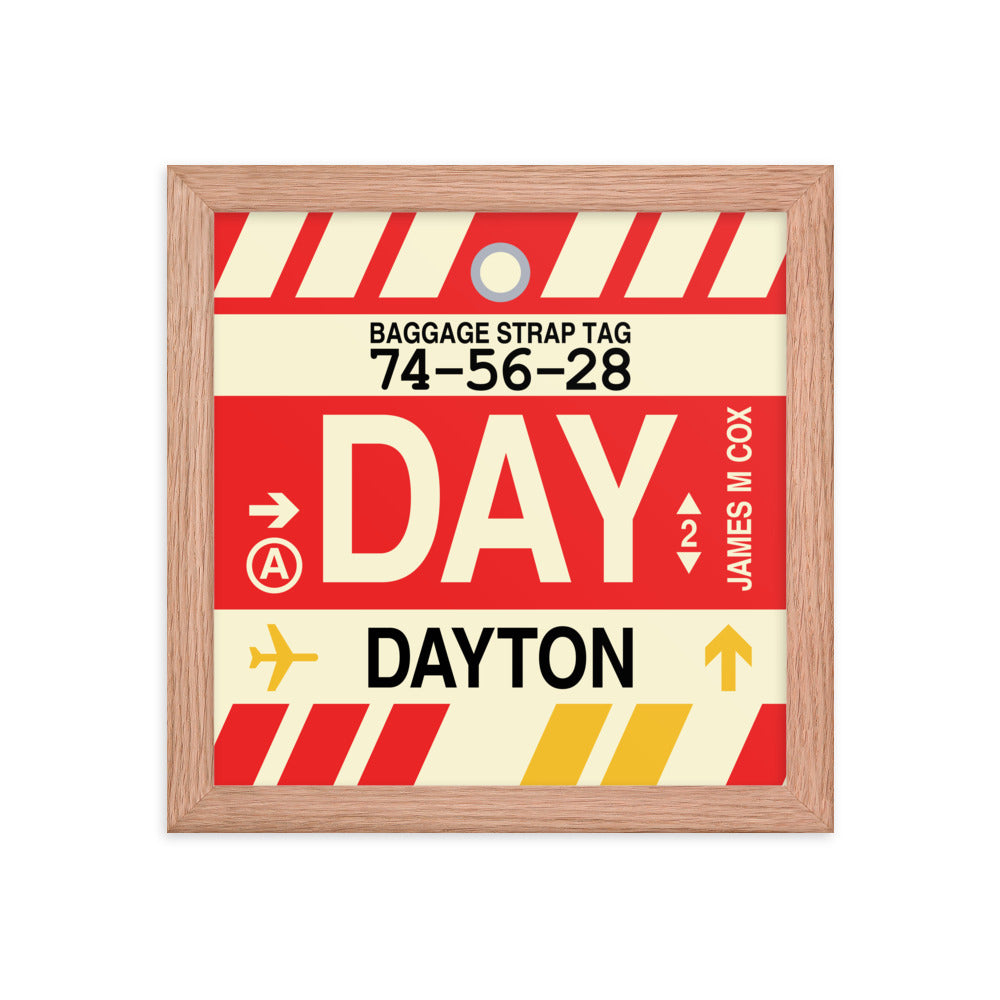Travel-Themed Framed Print • DAY Dayton • YHM Designs - Image 06
