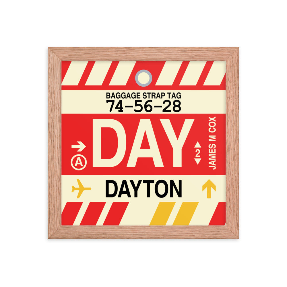 Travel-Themed Framed Print • DAY Dayton • YHM Designs - Image 06