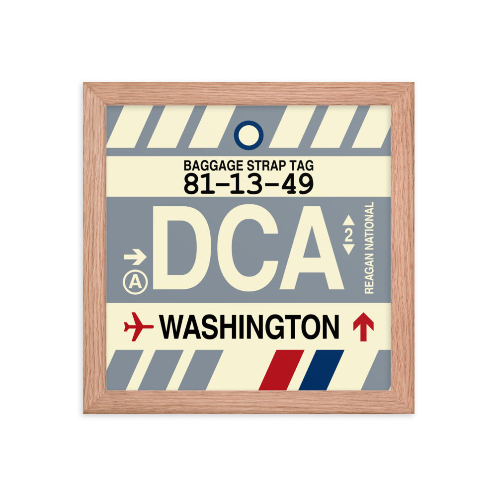 Travel-Themed Framed Print • DCA Washington • YHM Designs - Image 06