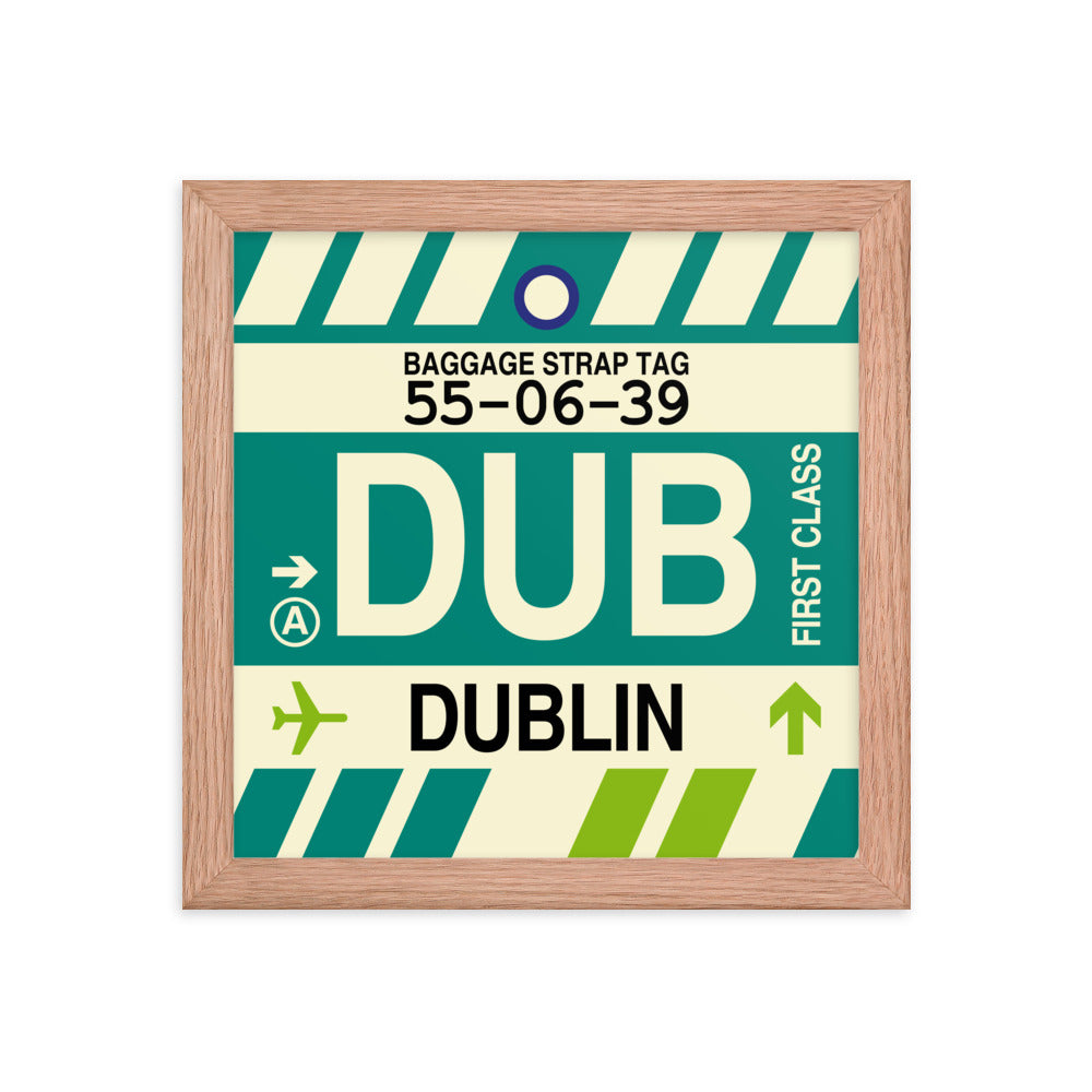 Travel-Themed Framed Print • DUB Dublin • YHM Designs - Image 06