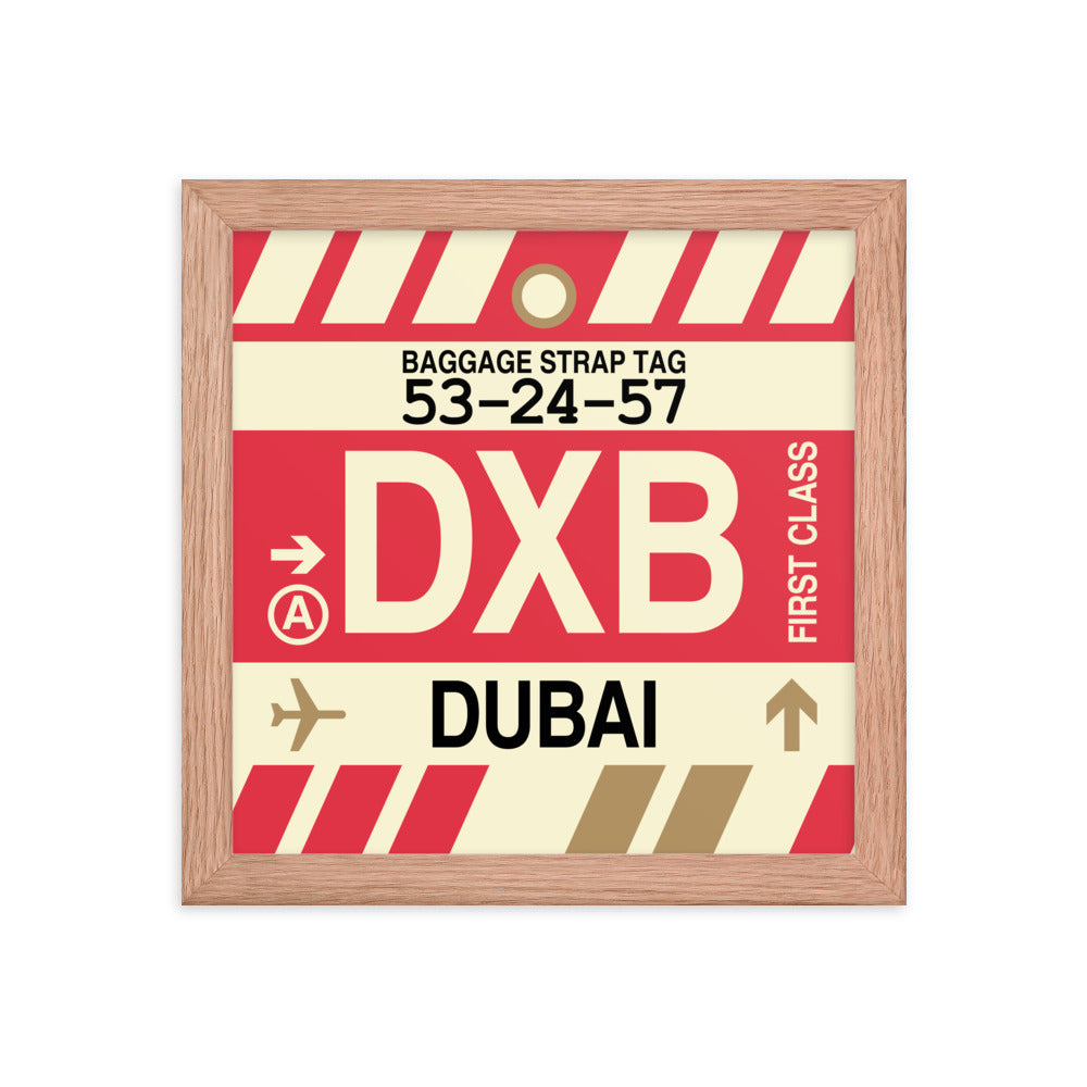 Travel-Themed Framed Print • DXB Dubai • YHM Designs - Image 06