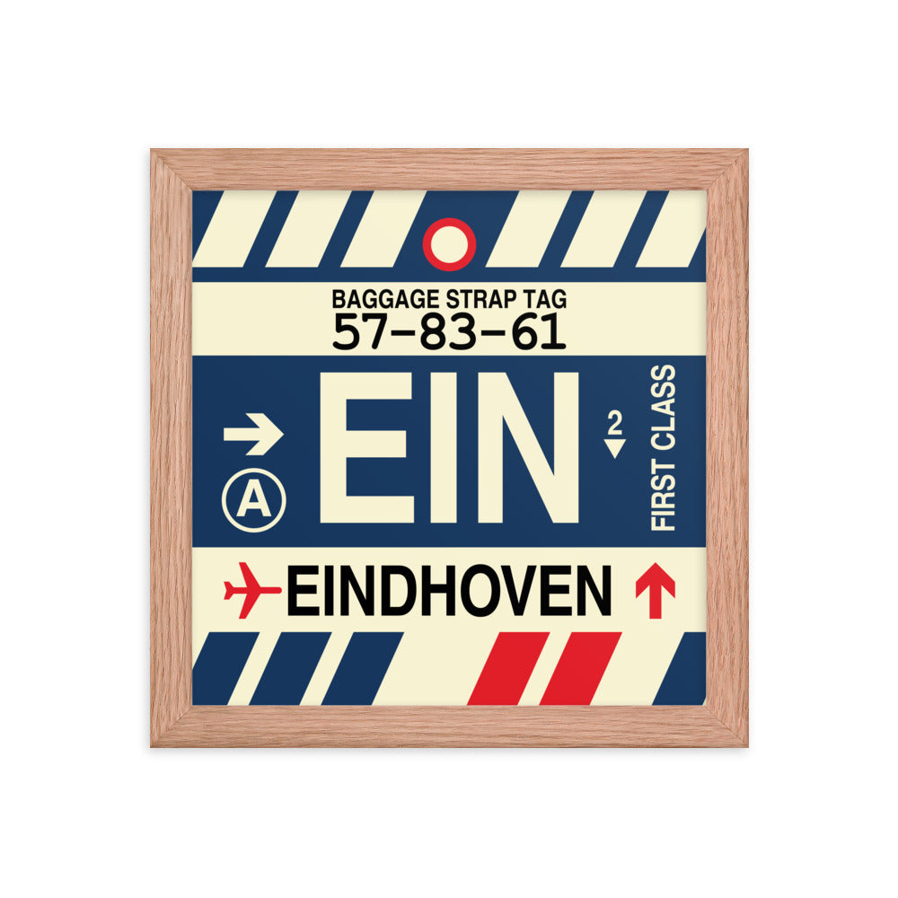 Travel-Themed Framed Print • EIN Eindhoven Souvenir • YHM Designs - Image 06
