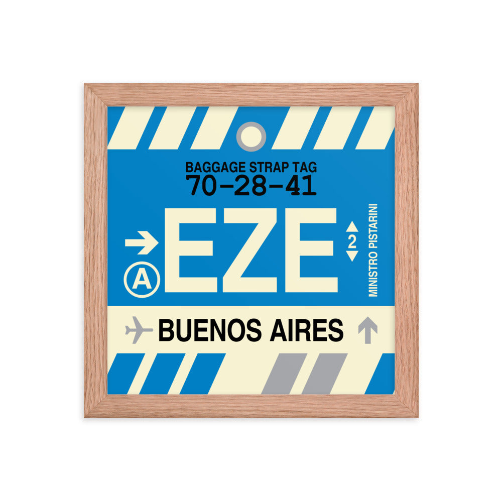 Travel-Themed Framed Print • EZE Buenos Aires • YHM Designs - Image 06