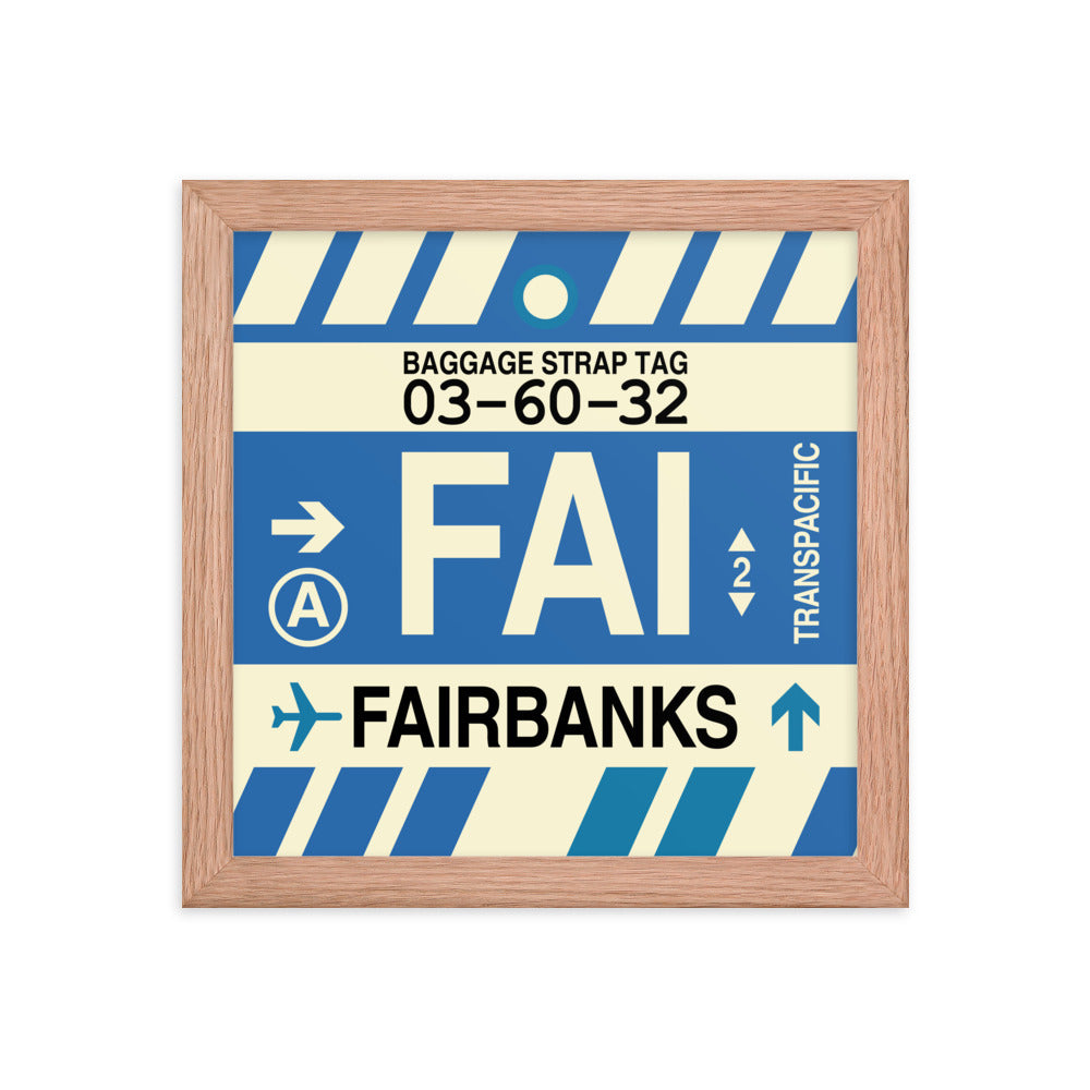 Travel-Themed Framed Print • FAI Fairbanks • YHM Designs - Image 06