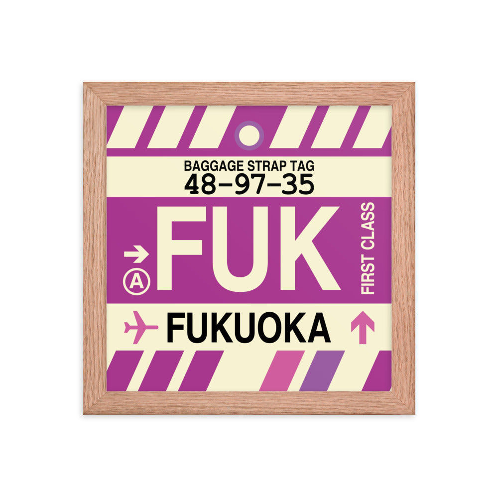 Travel-Themed Framed Print • FUK Fukuoka Souvenir • YHM Designs - Image 06