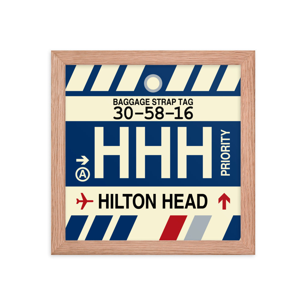 Travel-Themed Framed Print • HHH Hilton Head Island • YHM Designs - Image 06