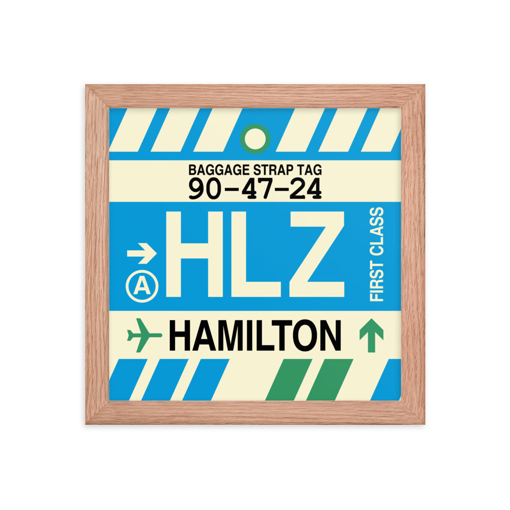 Travel-Themed Framed Print • HLZ Hamilton Souvenir • YHM Designs - Image 06