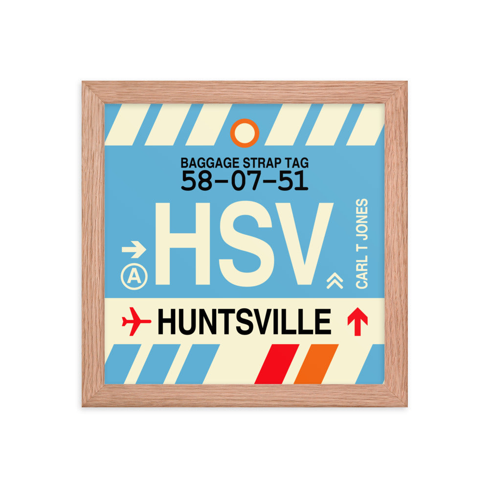 Travel-Themed Framed Print • HSV Huntsville • YHM Designs - Image 06