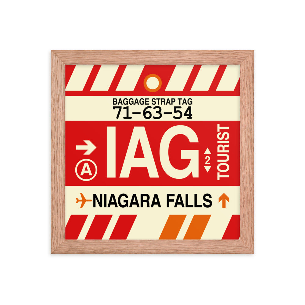 Travel-Themed Framed Print • IAG Niagara Falls • YHM Designs - Image 06