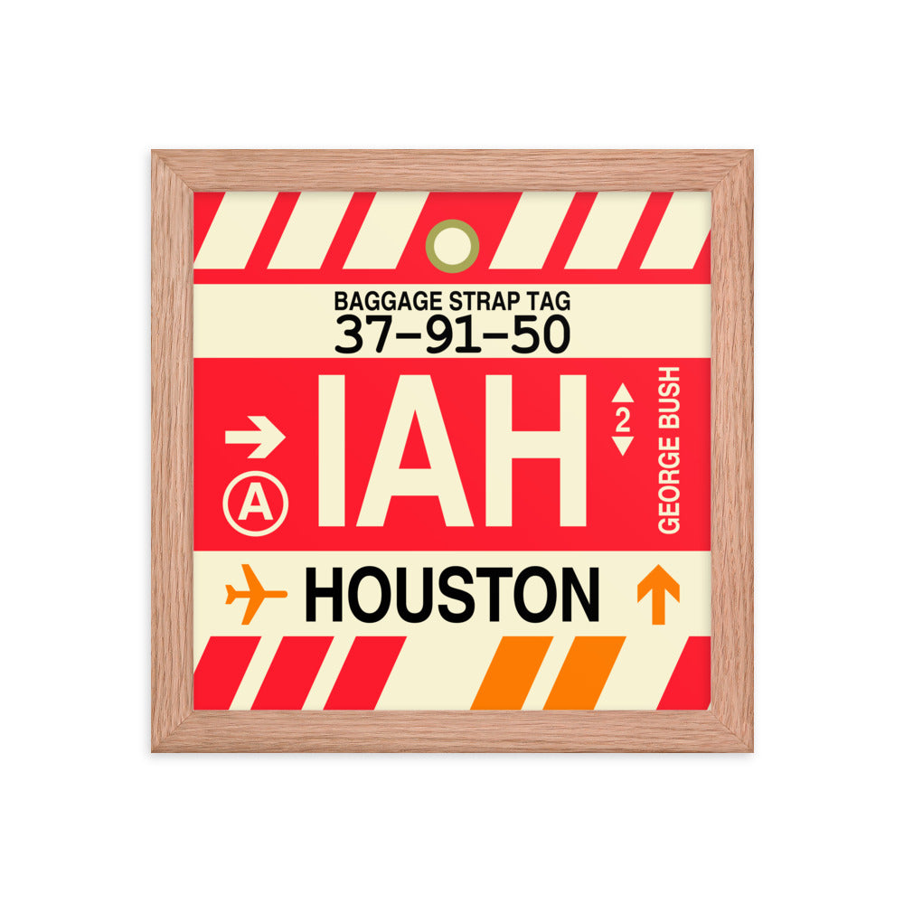 Travel-Themed Framed Print • IAH Houston • YHM Designs - Image 06
