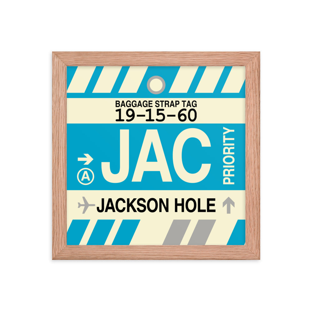 Travel-Themed Framed Print • JAC Jackson Hole • YHM Designs - Image 06