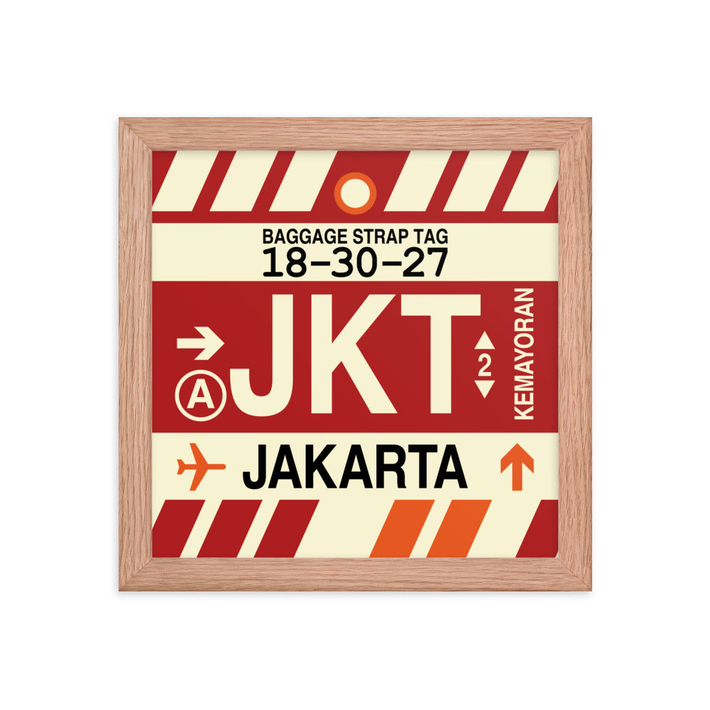 Travel-Themed Framed Print • JKT Jakarta Souvenir • YHM Designs - Image 06