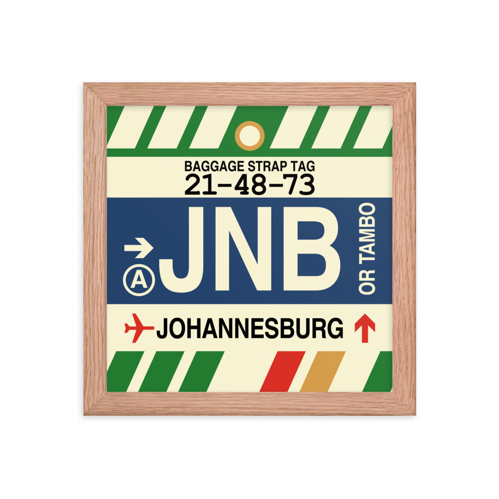 Travel-Themed Framed Print • JNB Johannesburg • YHM Designs - Image 06