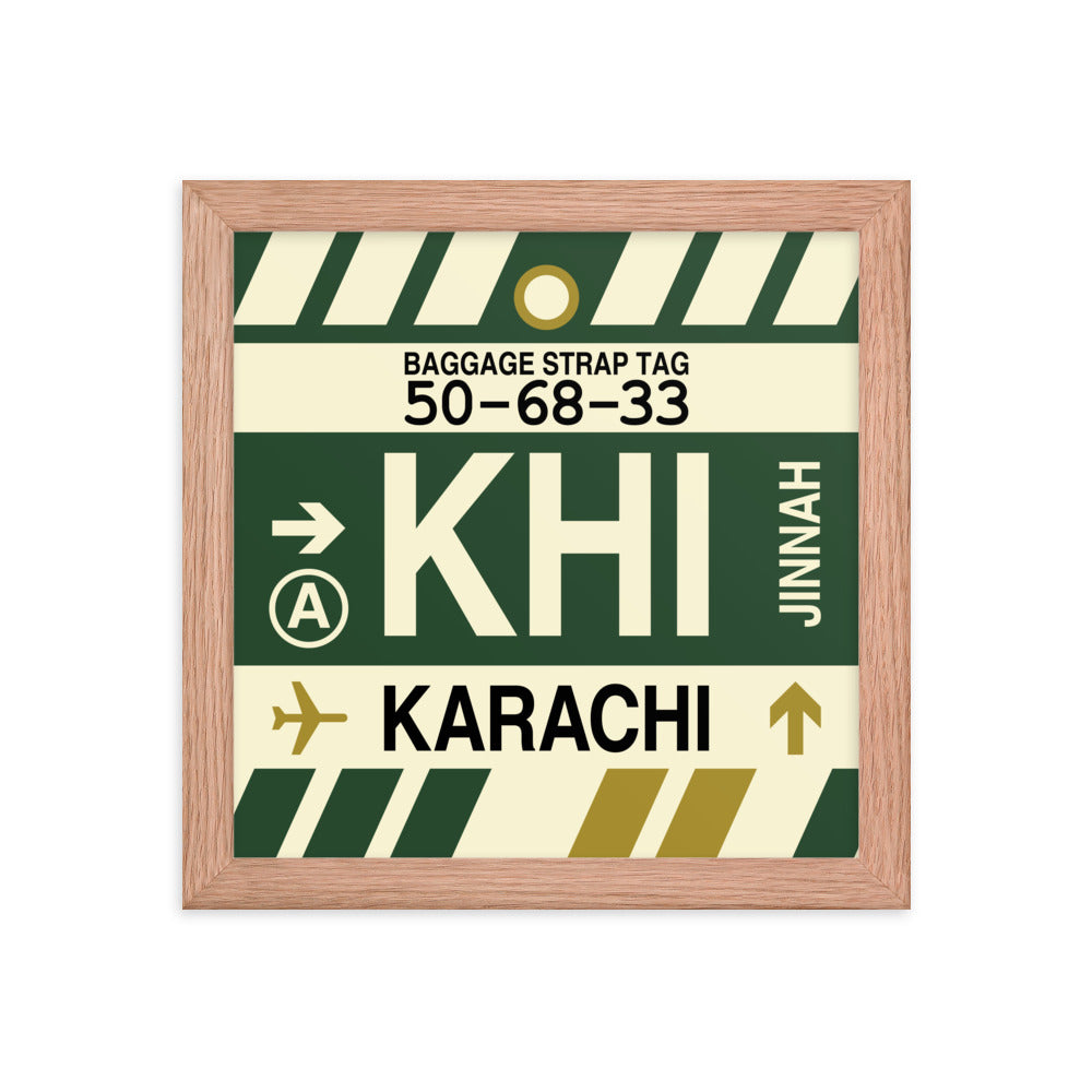 Travel-Themed Framed Print • KHI Karachi Souvenir • YHM Designs - Image 06