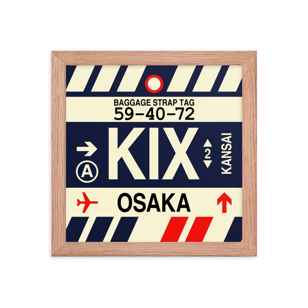 Travel-Themed Framed Print • KIX Osaka Souvenir • YHM Designs - Image 06