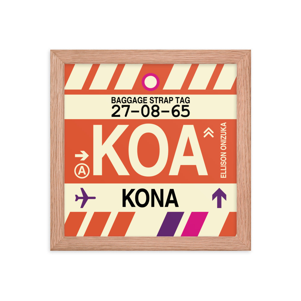 Travel-Themed Framed Print • KOA Kona • YHM Designs - Image 06