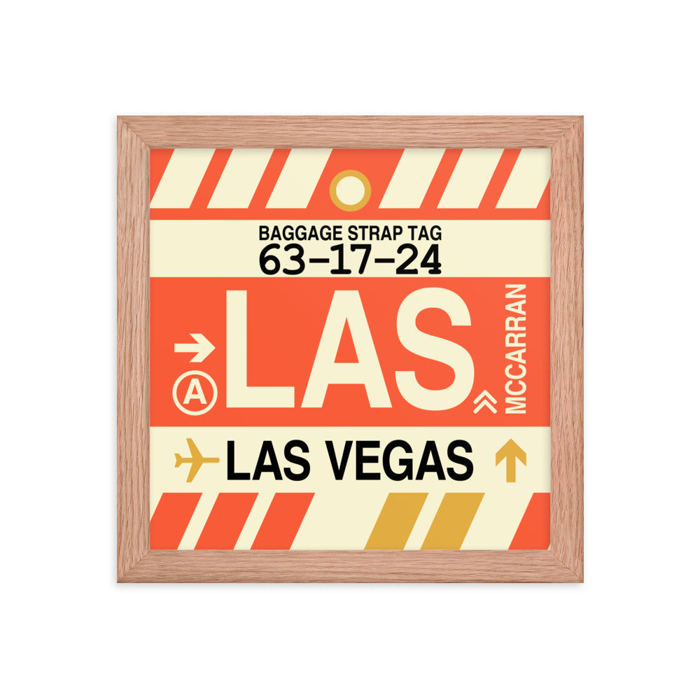 Travel-Themed Framed Print • LAS Las Vegas • YHM Designs - Image 06