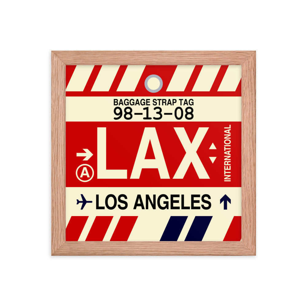 Travel-Themed Framed Print • LAX Los Angeles • YHM Designs - Image 06