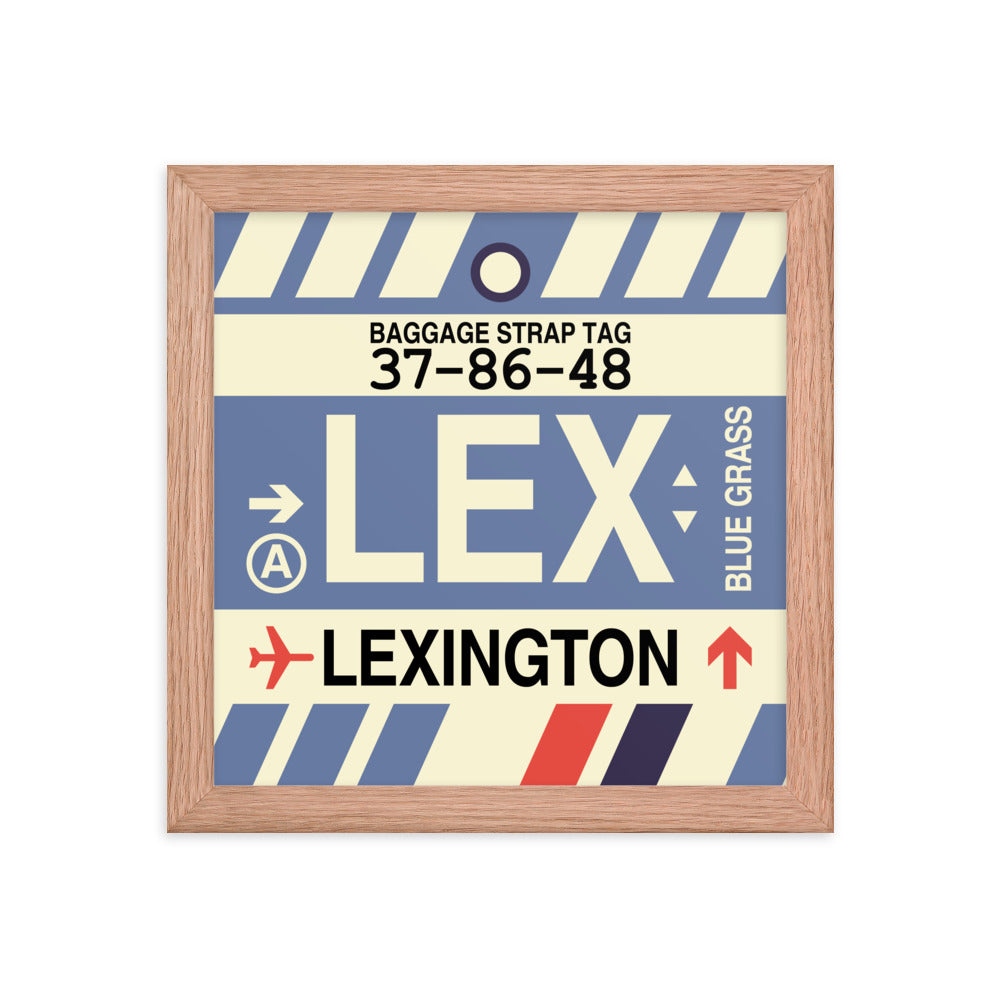 Travel-Themed Framed Print • LEX Lexington • YHM Designs - Image 06