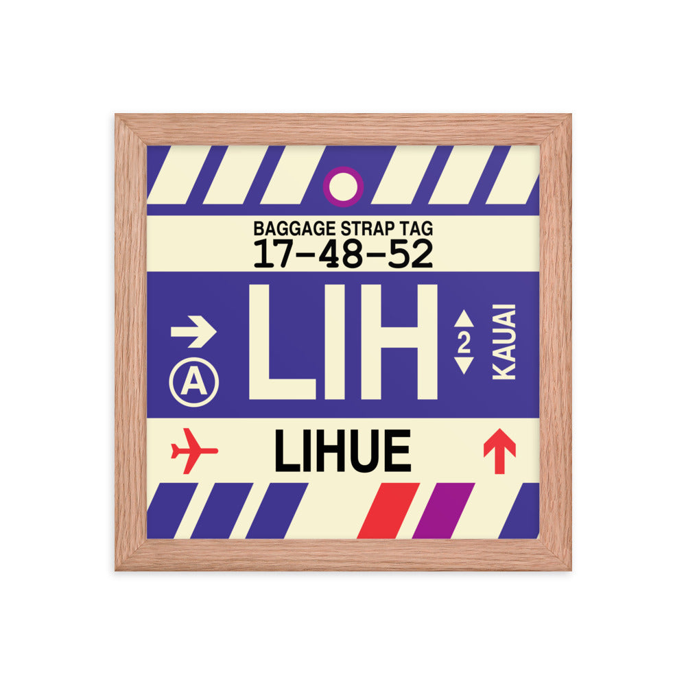 Travel-Themed Framed Print • LIH Lihue • YHM Designs - Image 06