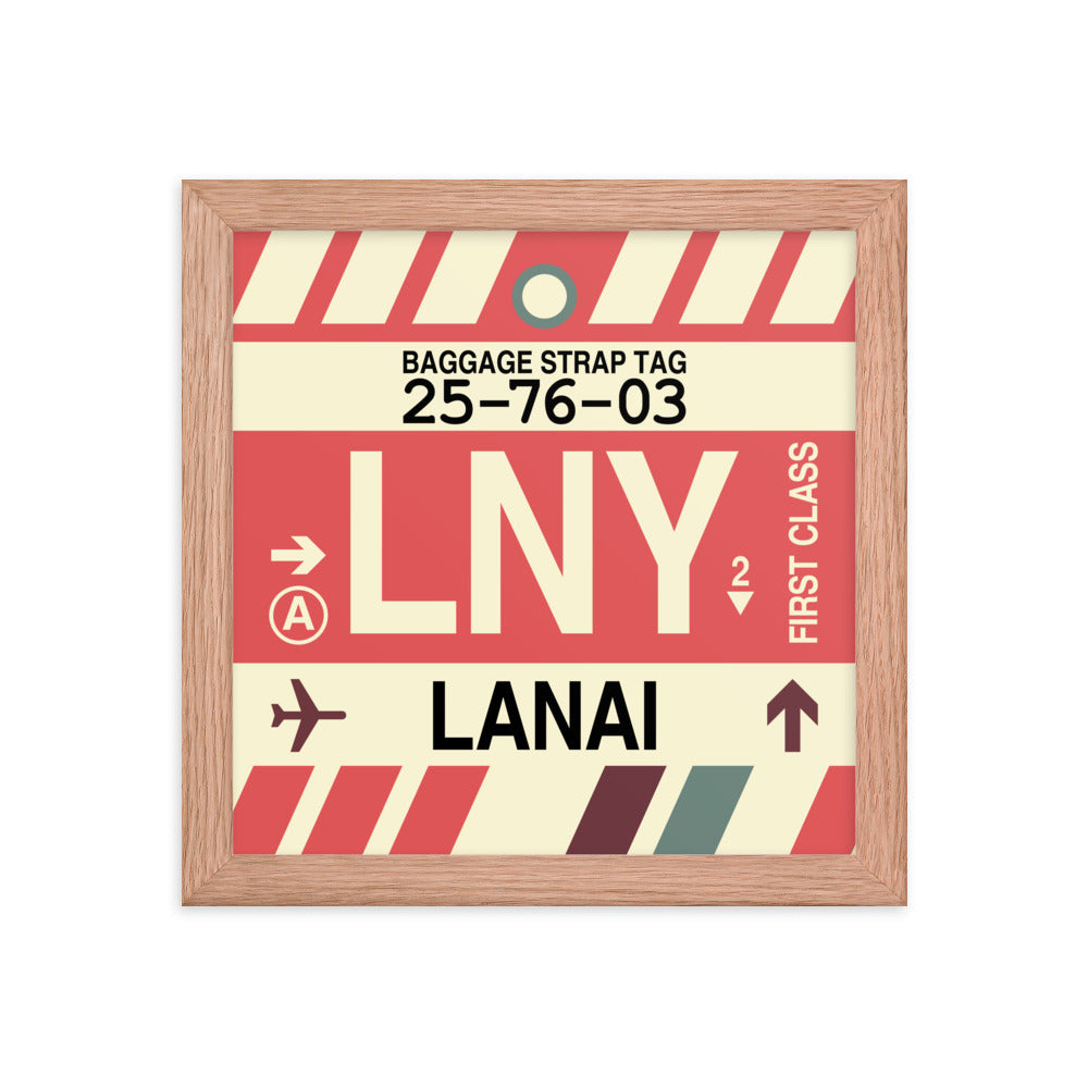 Travel-Themed Framed Print • LNY Lanai • YHM Designs - Image 06