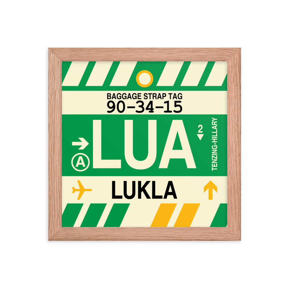 Travel-Themed Framed Print • LUA Lukla Souvenir • YHM Designs - Image 06