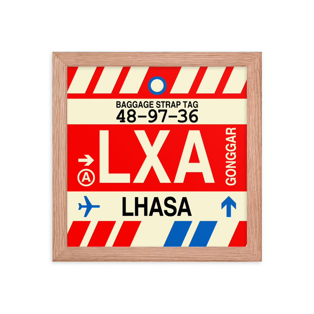 Travel-Themed Framed Print • LXA Lhasa Souvenir • YHM Designs - Image 06