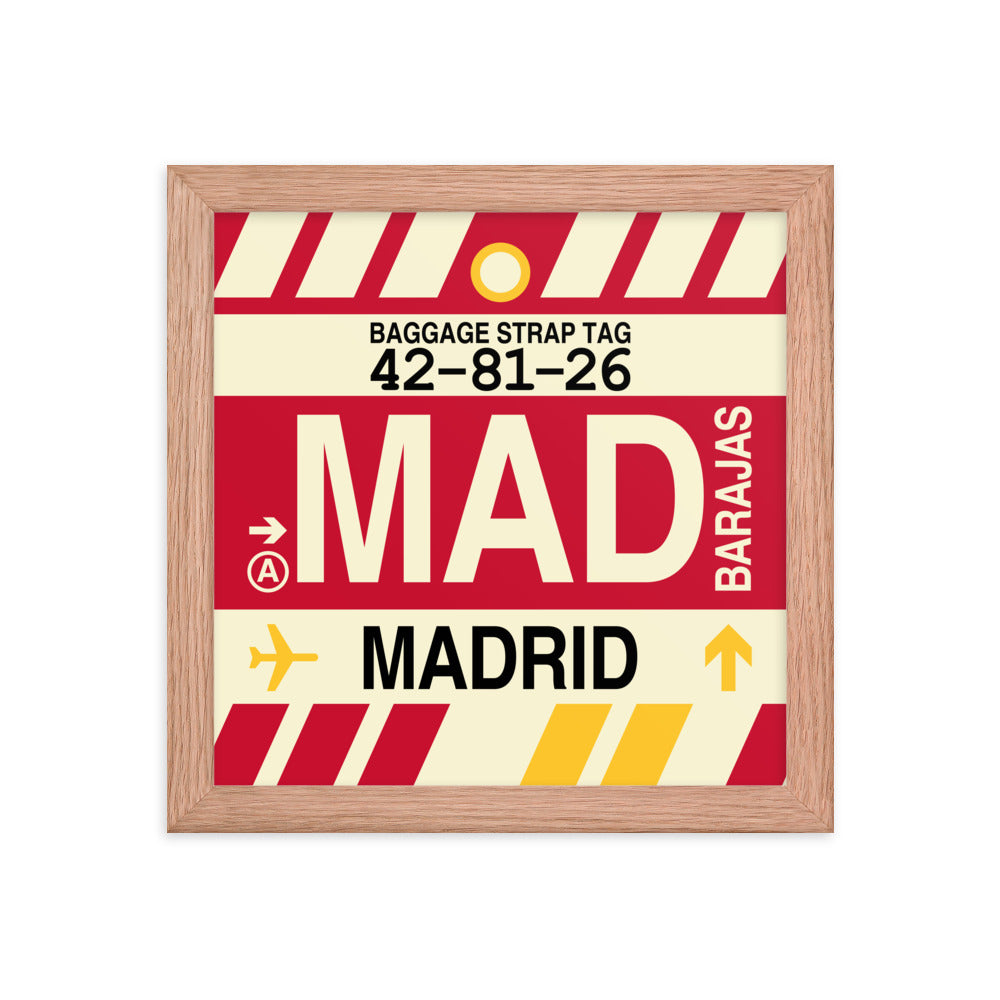 Travel-Themed Framed Print • MAD Madrid • YHM Designs - Image 06