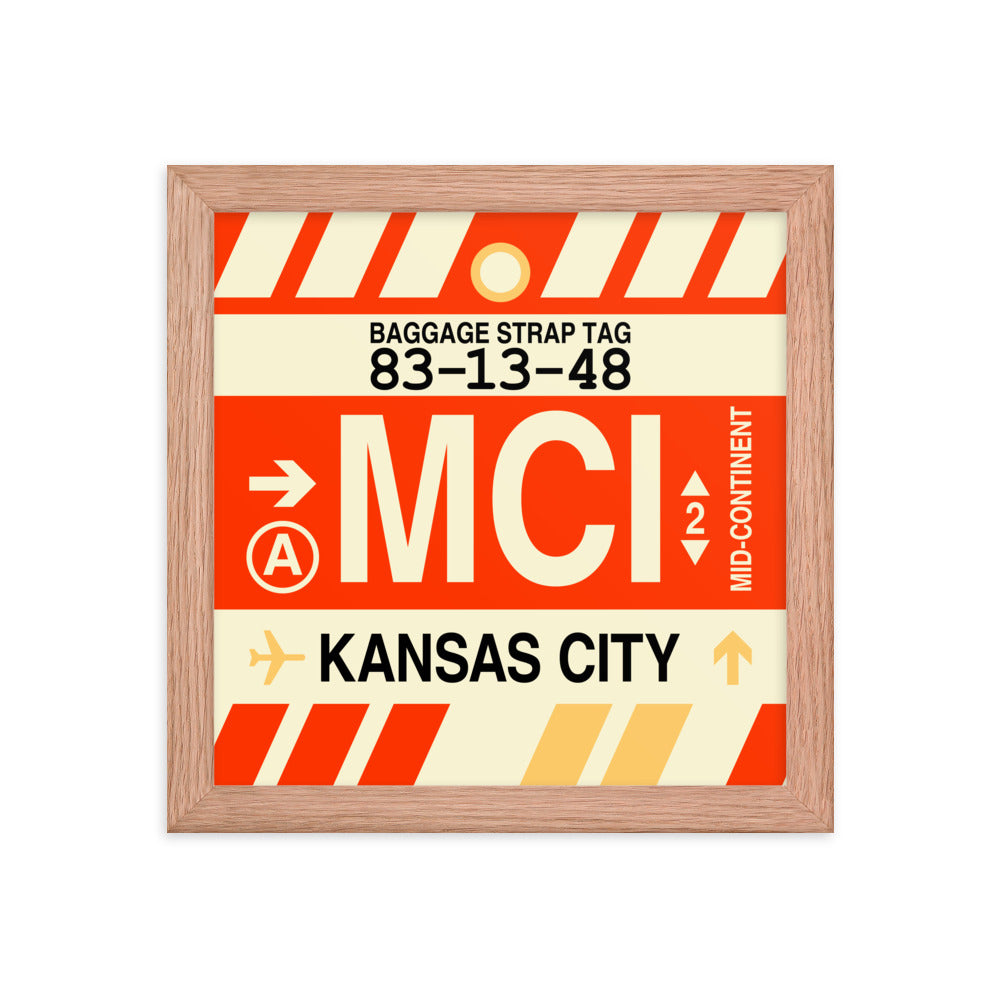 Travel-Themed Framed Print • MCI Kansas City • YHM Designs - Image 06