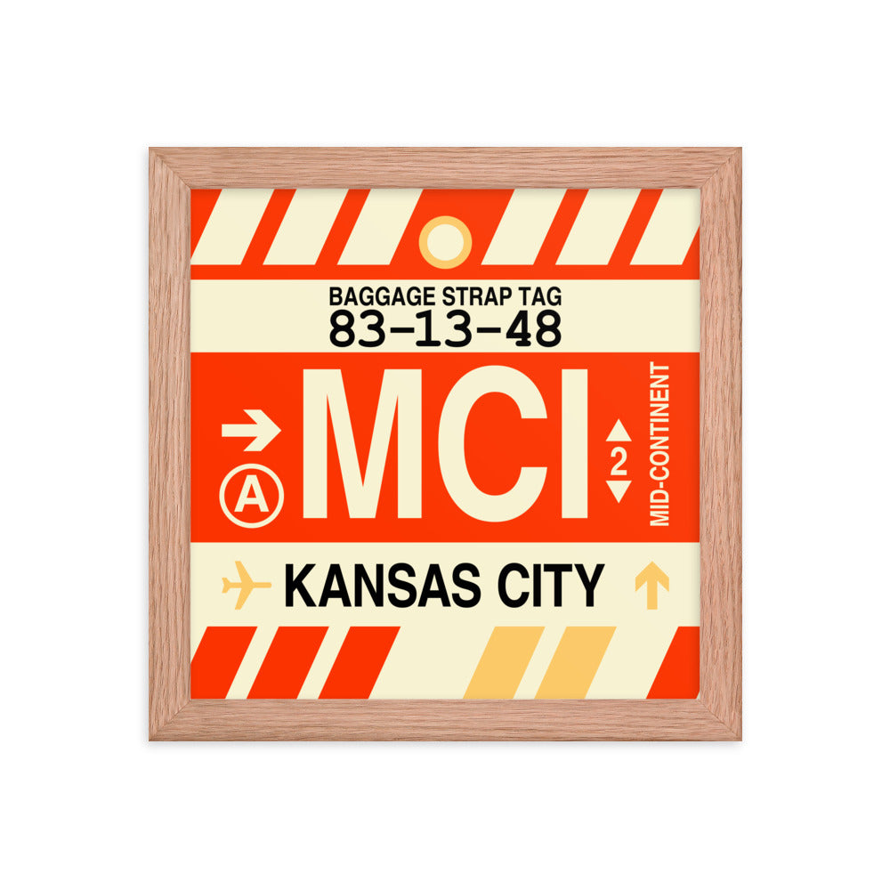 Travel-Themed Framed Print • MCI Kansas City Souvenir • YHM Designs - Image 06