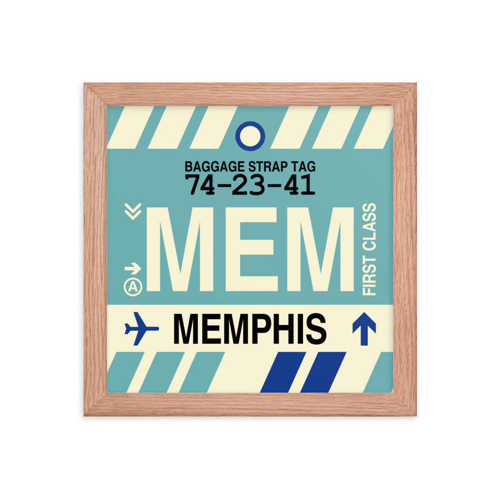 Travel-Themed Framed Print • MEM Memphis • YHM Designs - Image 06