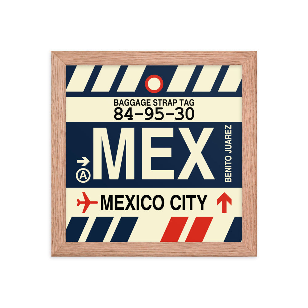 Travel-Themed Framed Print • MEX Mexico City • YHM Designs - Image 06