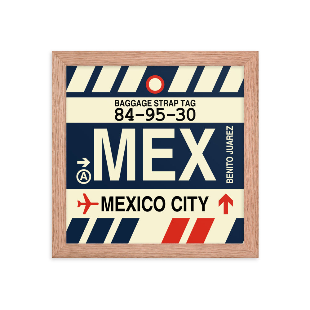 Travel-Themed Framed Print • MEX Mexico City Souvenir • YHM Designs - Image 06
