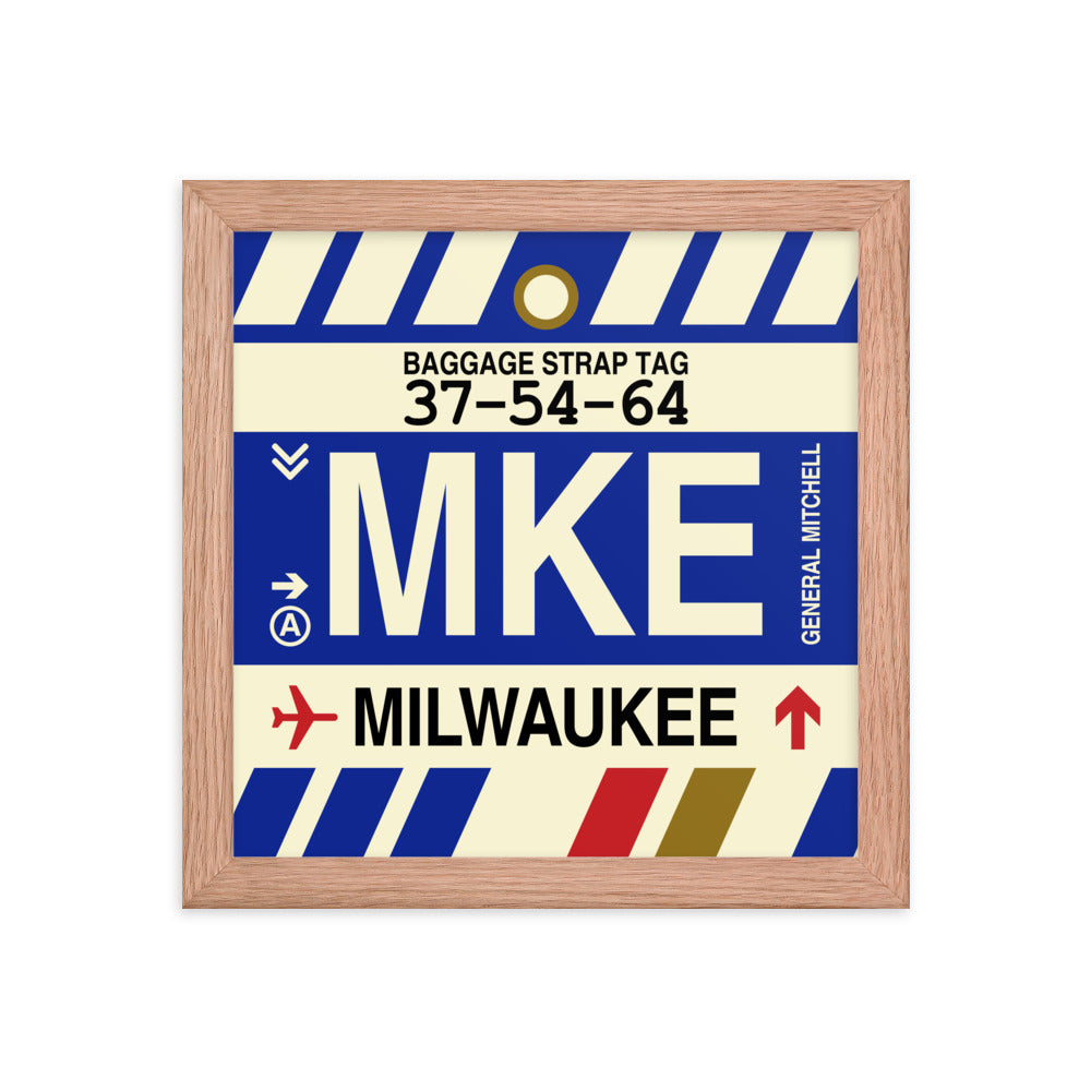 Travel-Themed Framed Print • MKE Milwaukee • YHM Designs - Image 06