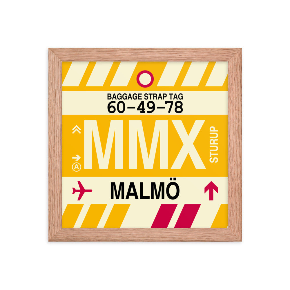 Travel-Themed Framed Print • MMX Malmo Souvenir • YHM Designs - Image 06