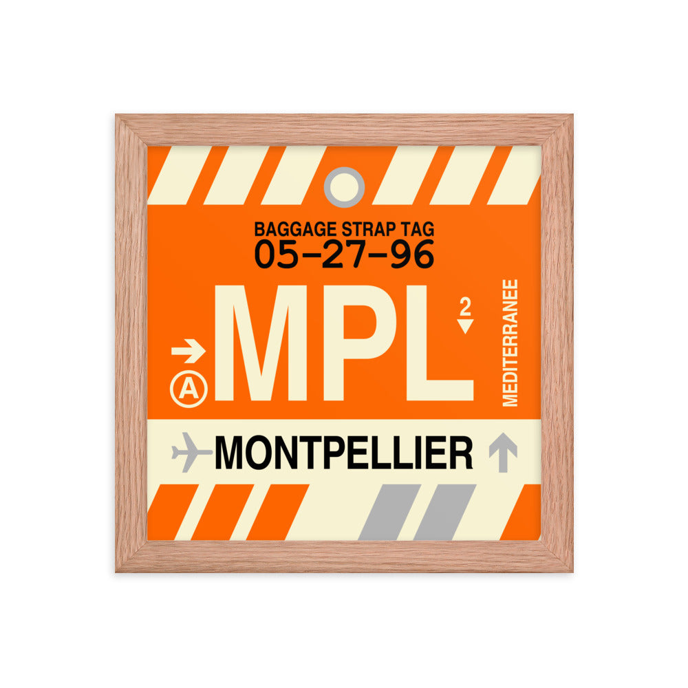 Travel-Themed Framed Print • MPL Montpellier Souvenir • YHM Designs - Image 06