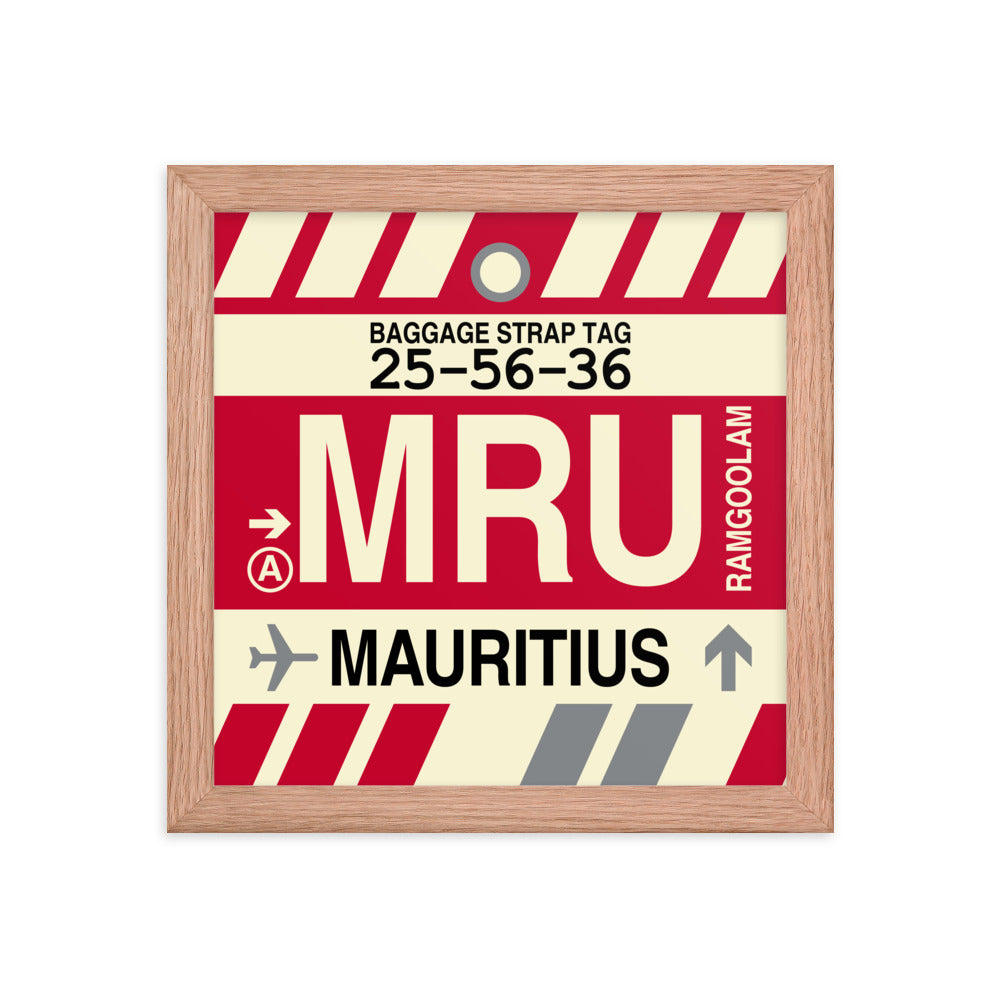 Travel-Themed Framed Print • MRU Port Louis Souvenir • YHM Designs - Image 06