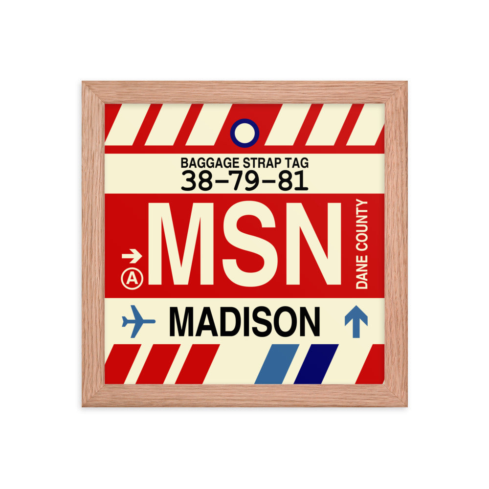 Travel-Themed Framed Print • MSN Madison • YHM Designs - Image 06