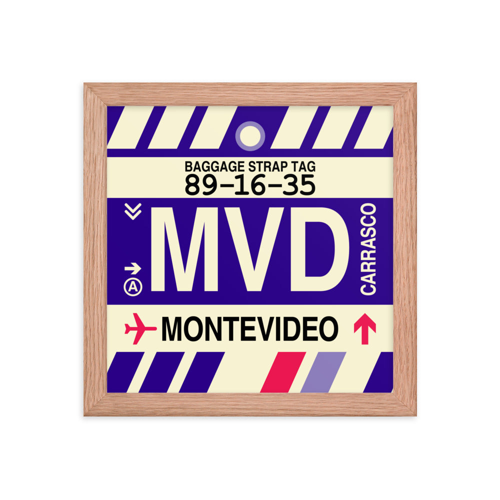 Travel-Themed Framed Print • MVD Montevideo • YHM Designs - Image 06