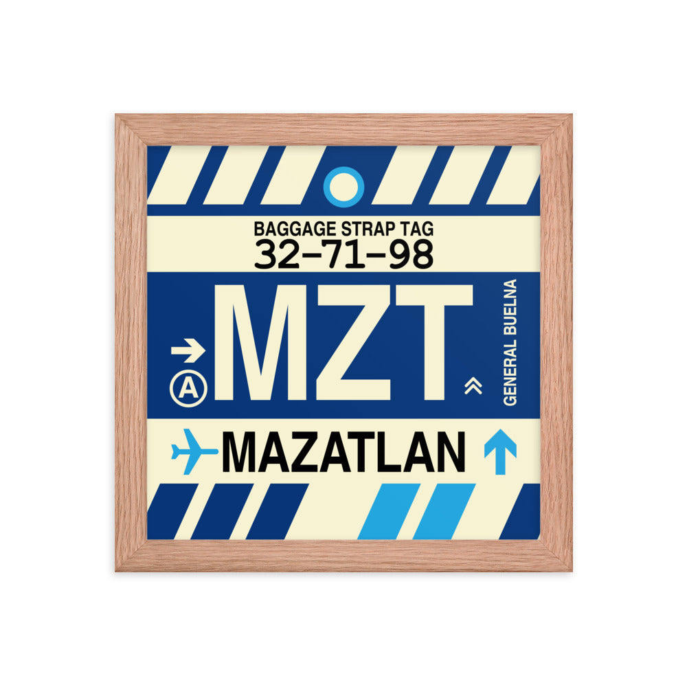 Travel-Themed Framed Print • MZT Mazatlan • YHM Designs - Image 06