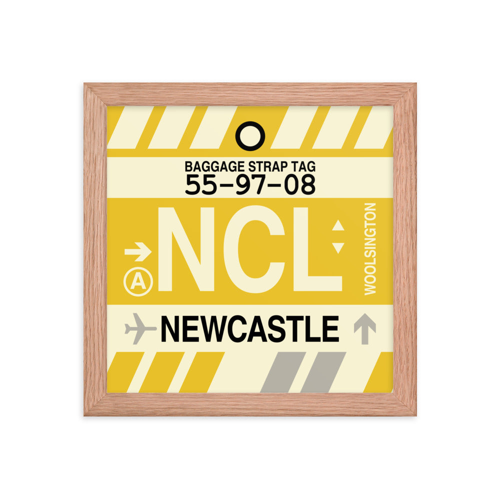 Travel-Themed Framed Print • NCL Newcastle Souvenir • YHM Designs - Image 06