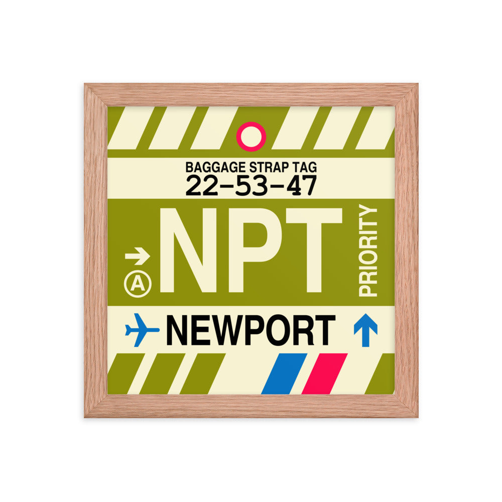 Travel-Themed Framed Print • NPT Newport • YHM Designs - Image 06