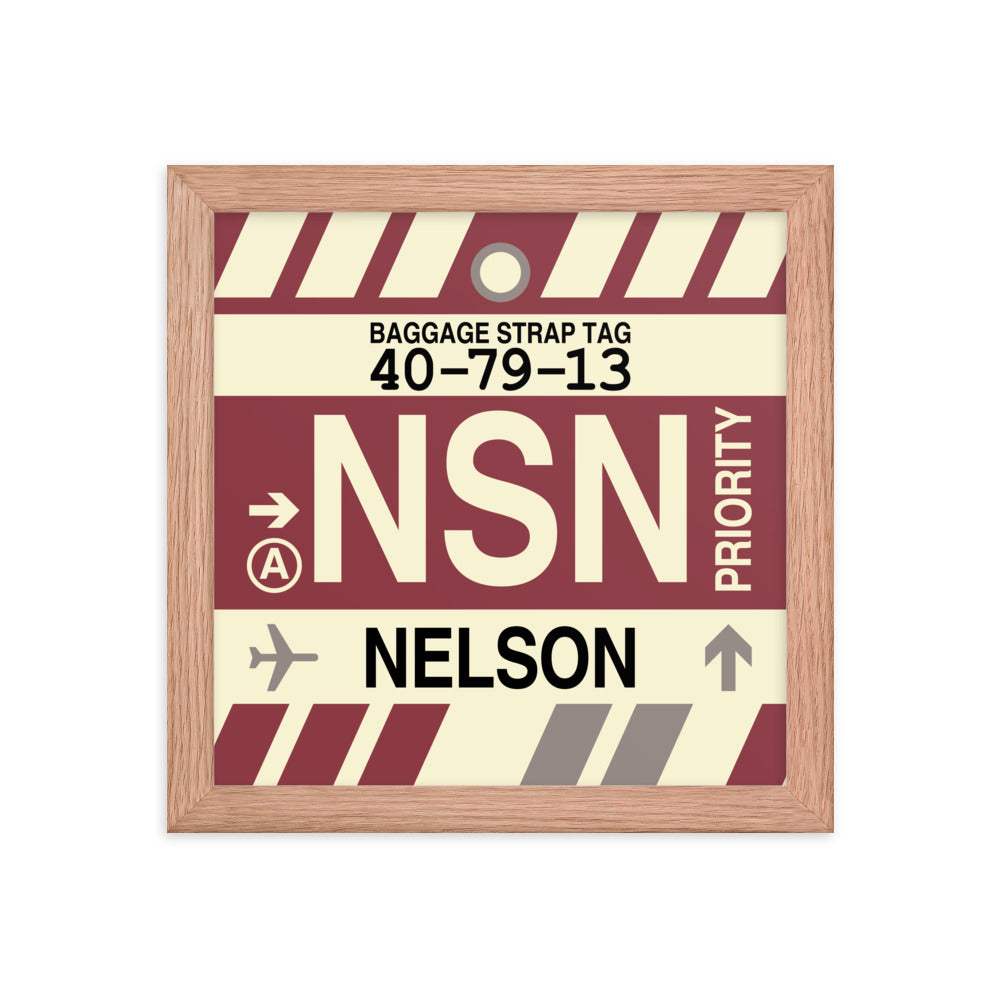 Travel-Themed Framed Print • NSN Nelson Souvenir • YHM Designs - Image 06