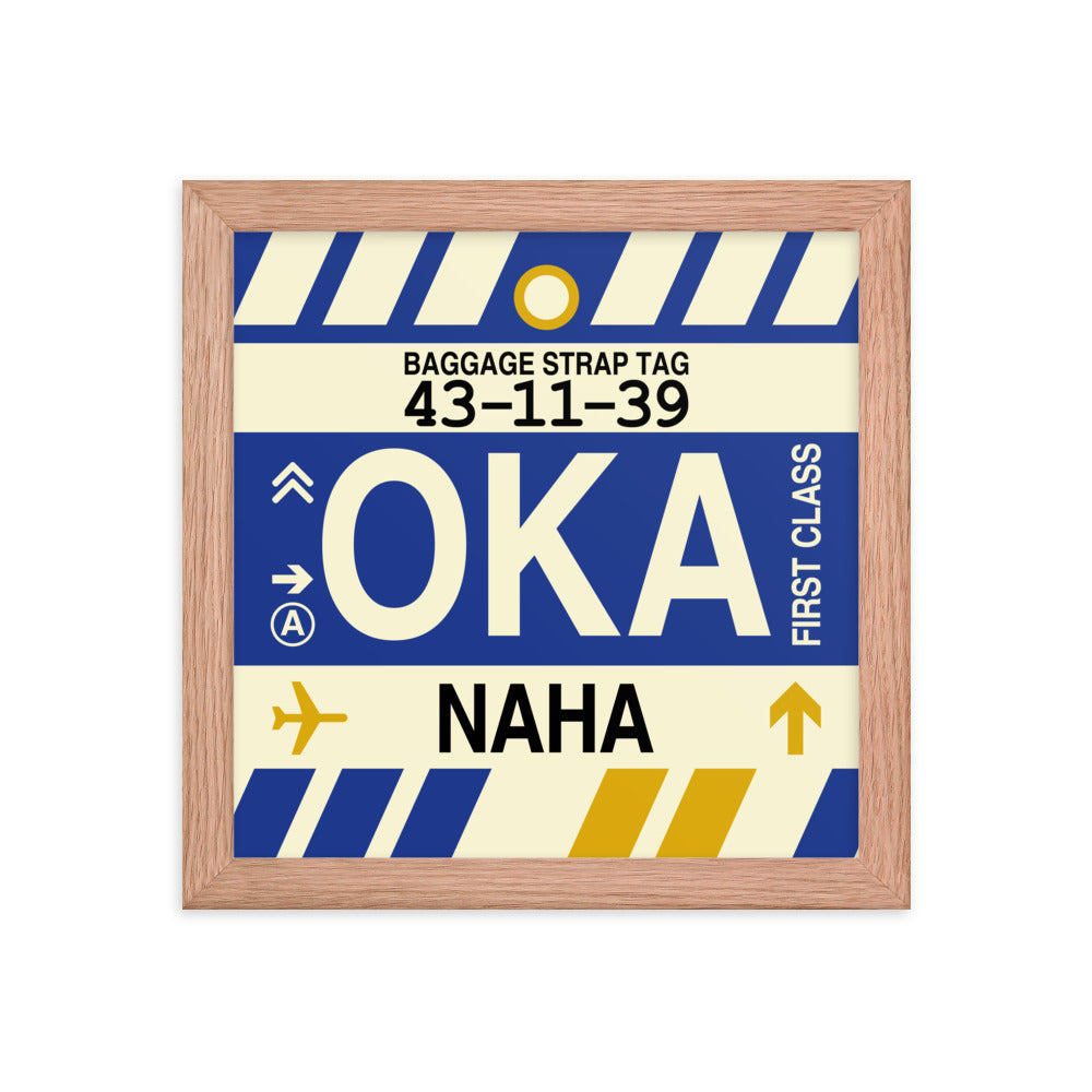 Travel-Themed Framed Print • OKA Naha (Okinawa) Souvenir • YHM Designs - Image 06