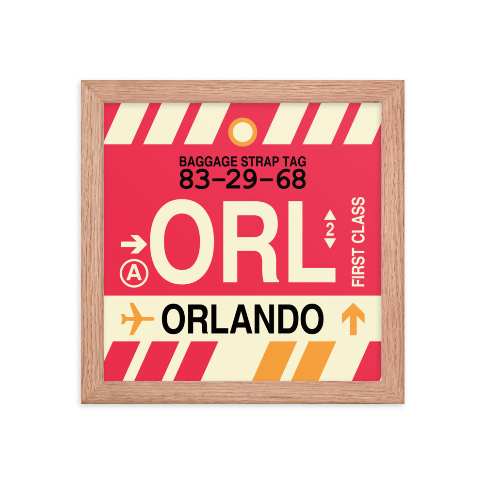 Travel-Themed Framed Print • ORL Orlando Souvenir • YHM Designs - Image 06