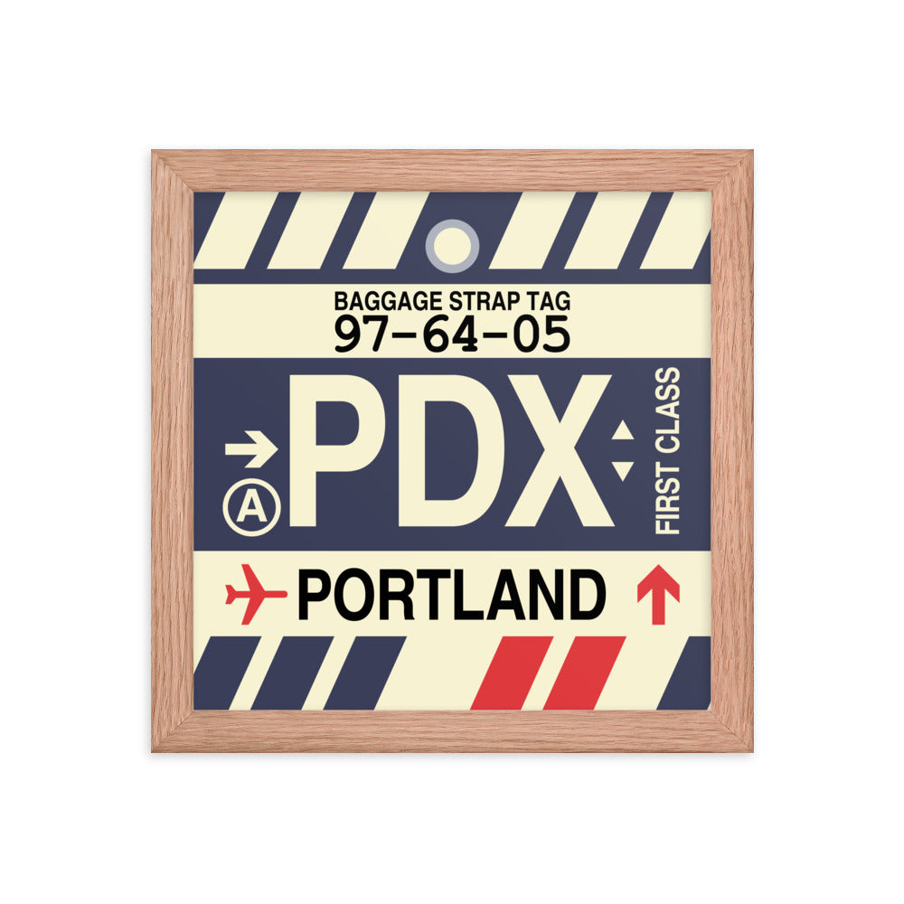 Travel-Themed Framed Print • PDX Portland • YHM Designs - Image 06